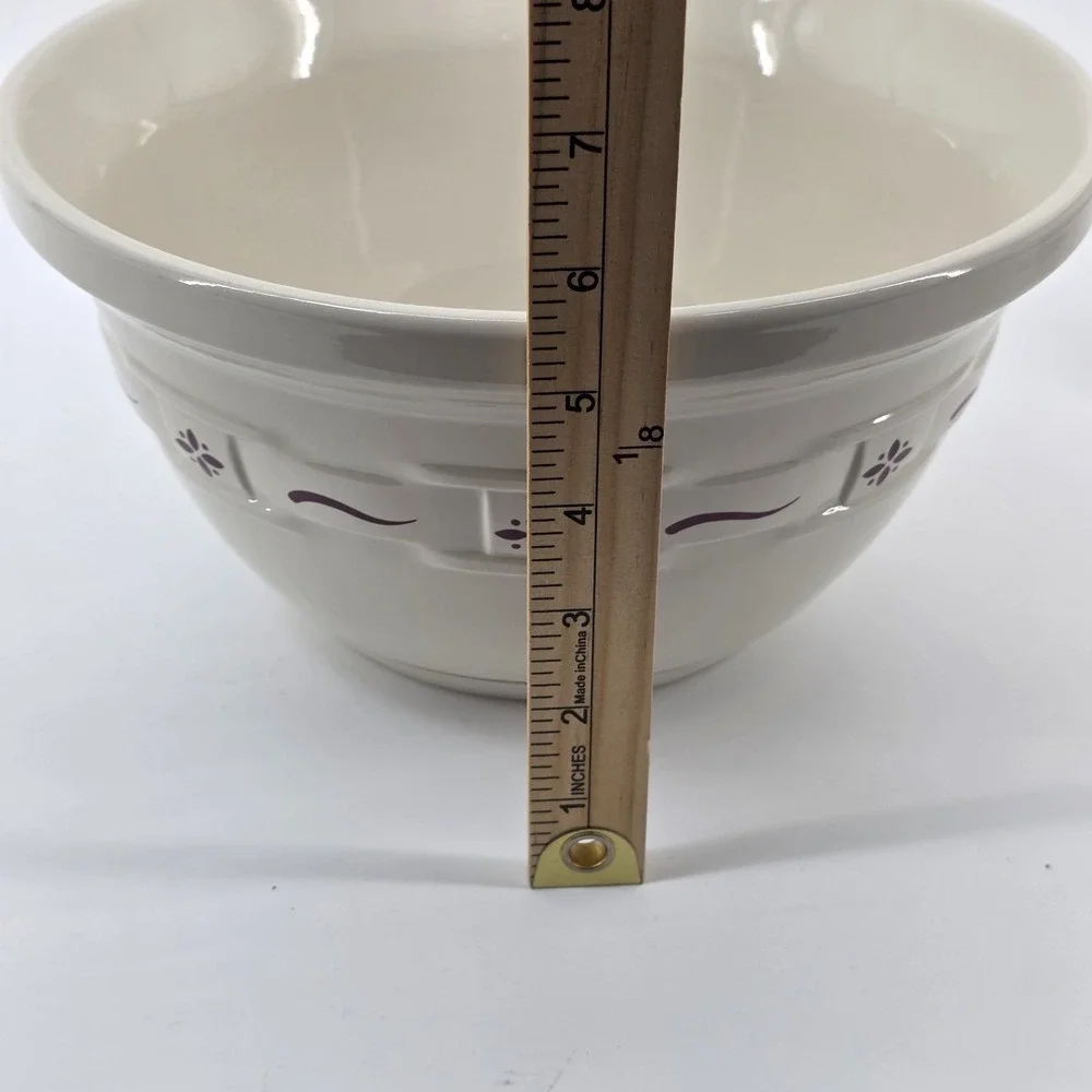 Longaberger 3 Woven Traditions Red Nesting Mixing Bowls 10/8/6.5